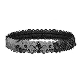 W WIDMANN MILANO Party Fashion - Pailletten Stirnband für Damen, 20er Jahre, Charleston, Accessoire...