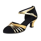Tanzschuhe Damen Latein - Tanzschuhe Salsa Damen Fersen Geschlossene Zehen Salsa Standard Party...