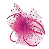 Damen Fascinators Hut Cocktail Party Tee Kopfbedeckung Blumenfeder, 1920s Fascinator Hut Damen, 20er...